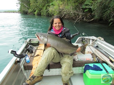 Fotos da pesca esportiva em Chaiten no Chile